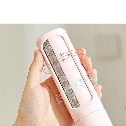 2-In-1 Pet Hair Remover: Portable Self-Cleaning Brush For Effortless