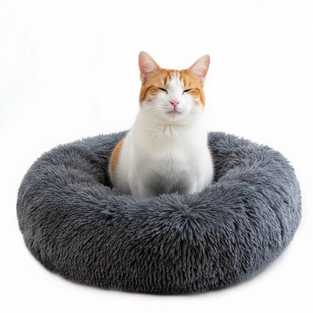 Ultimate Comfort Cat Bed – Fluffy, Calming, and Easy to Clean